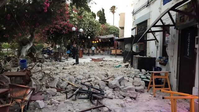 'Het leek alsof het café op Kos instortte, alles schudde'