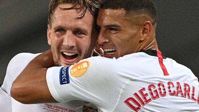 Luuk de Jong grote man bij winst Europa League van Sevilla