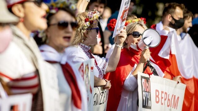 Sacharovprijs is uitgereikt aan Wit Russische demonstranten