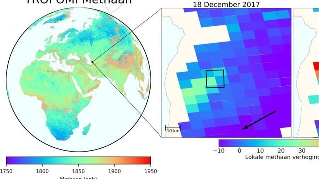 Groot methaan-lek vanuit de ruimte ontdekt en aangepakt