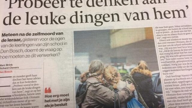 Moeten de media terughoudend zijn met nieuws over zelfdoding?