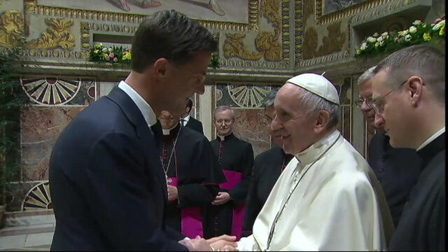Rutte, Rome, de jarige en de Paus