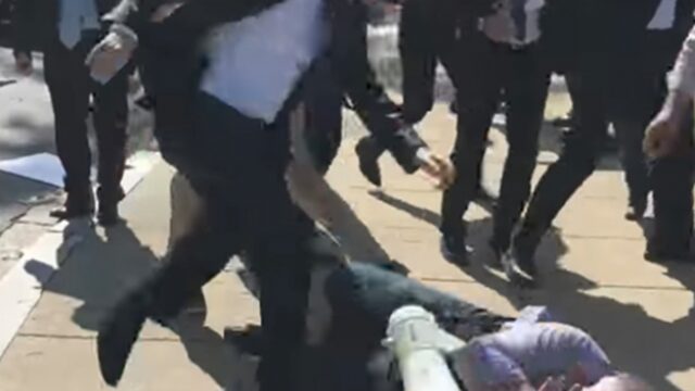 Actie om bodyguards Erdogan op te pakken