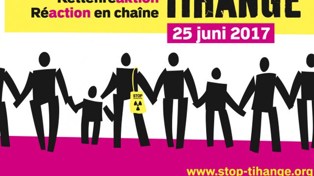Groot protest tegen Belgische kerncentrale