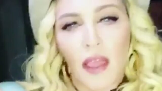 Madonna post dronken verjaardagsfilmpje