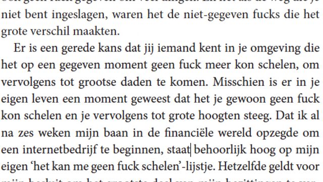 Wie geeft er een f*ck om zelfhulpboeken?