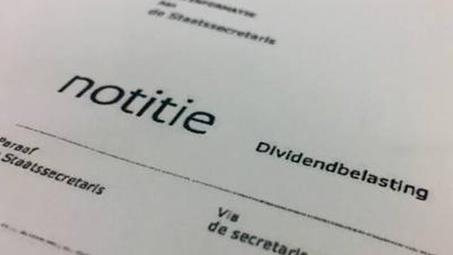 Memo's: ambtenaren Financiën hadden grote twijfels over afschaffen dividendbelasting