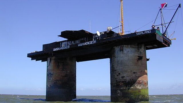 Het allerkleinste landje op aarde: het Prinsdom Sealand