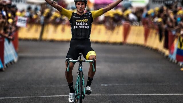 Roglič pakt derde zege voor LottoNL-Jumbo in loodzware etappe