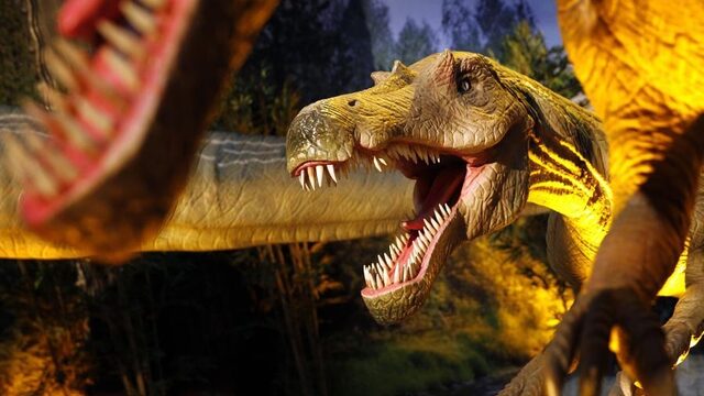 'Van al dat gestamp krijgt de T-Rex zere poten'