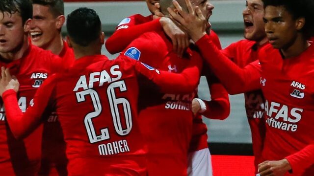 Vlaar kopt AZ langs Groningen, hattricks bij Willem II en Vitesse