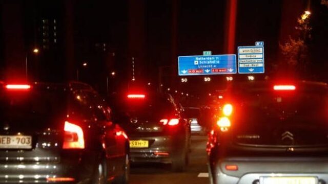 Slecht weer leidt tot zeer drukke avondspits