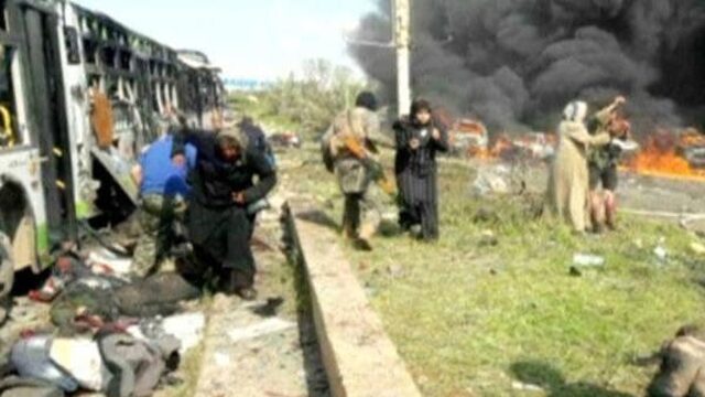 Aanslag op konvooi evacués bij Aleppo eist tientallen levens