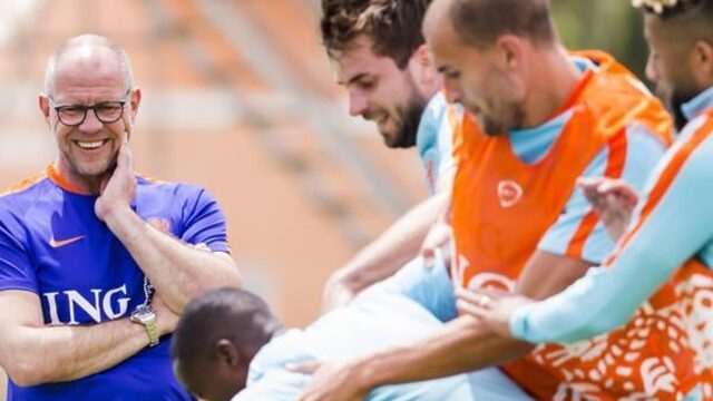 Nederlands elftal oefent tegen Marokko