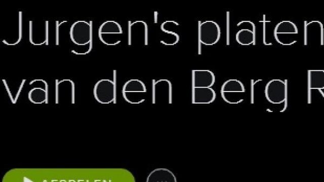 Afspeellijst Jurgens plaat