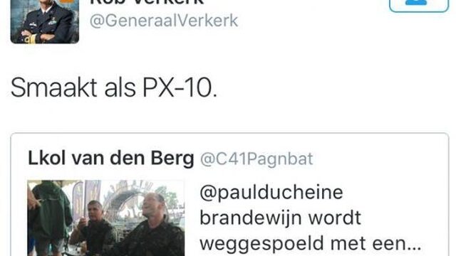 Ophef om PX-10 tweet generaal: 'Respectloos en kwetsend'
