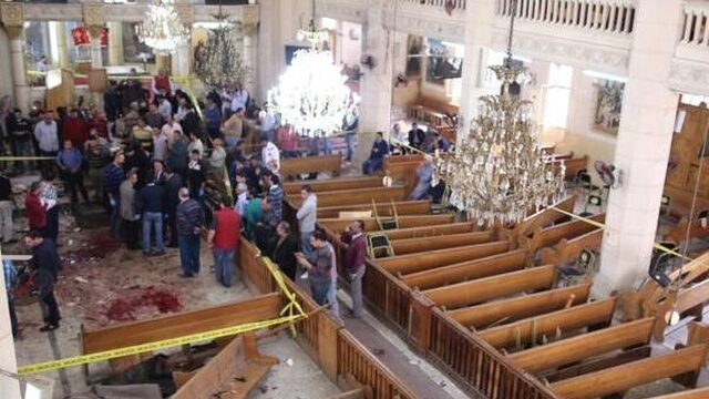 Terreuraanslagen op koptische kerken in Egypte