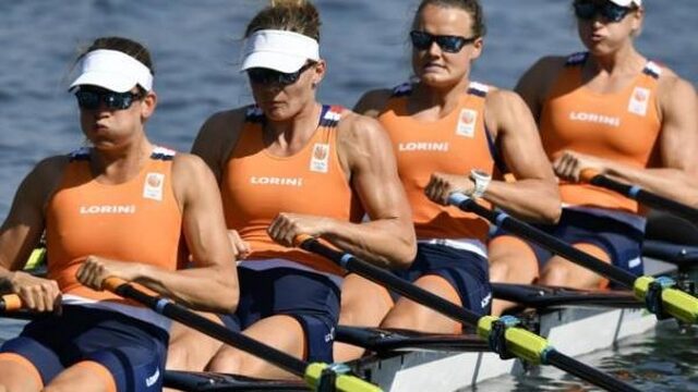 Roeisters pakken olympisch zilver in dubbelvier