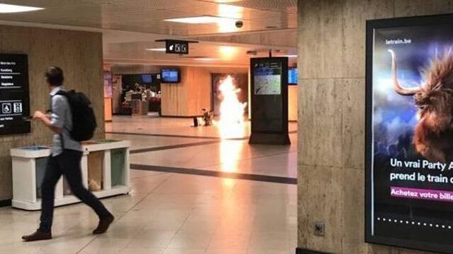 Mislukte aanslag op station Brussel, verdachte doodgeschoten