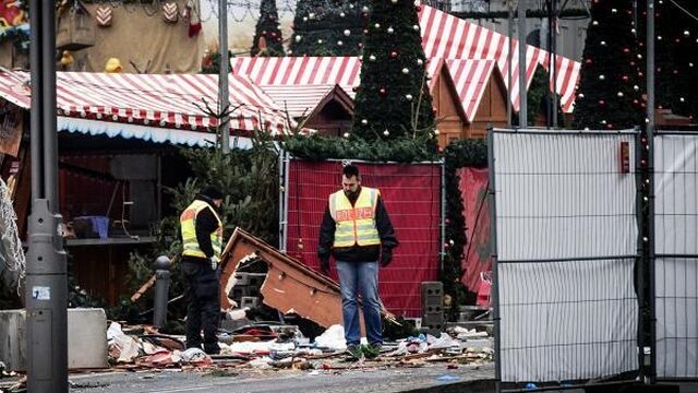'Dader aanslag Berlijn loopt nog vrij rond'
