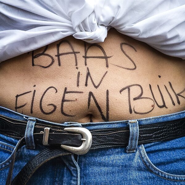 Demonstratie in Amsterdam voor abortusrecht