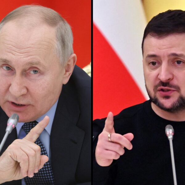 De gezichten van de oorlog: Poetin en Zelensky