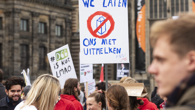 Tegen het leenstelsel, de Tweede Fase, rendementsdenken of tegen Wim Deetman: onderwijsprotest door de jaren heen