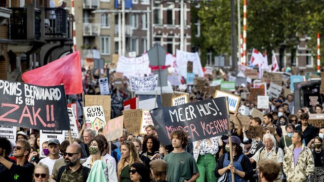 Landelijk woonprotest: 'Woonrecht staat op het spel'