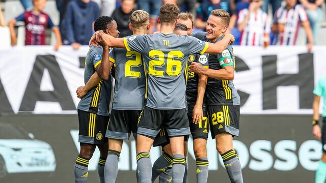 Feyenoord toont goede vorm ook in de Eredivisie bij Willem II