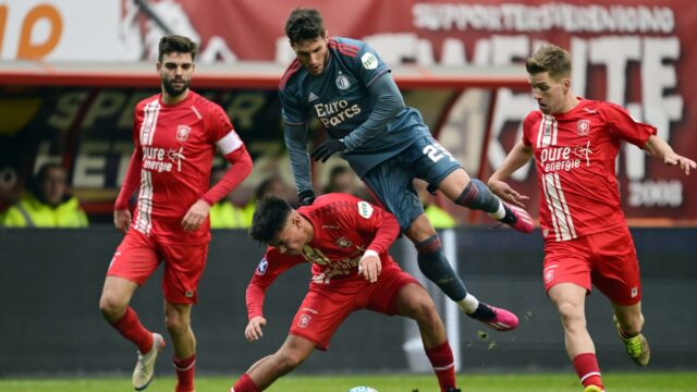 FC Twente en Feyenoord in evenwicht in bij vlagen verhitte wedstrijd
