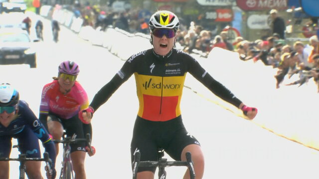 Belgisch kampioene Lotte Kopecky de beste in Ronde van Vlaanderen