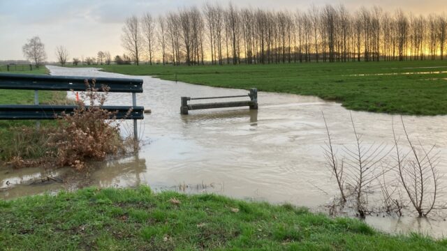 Waterpeil Linge dubbel zo hoog: dreiging van wateroverlast