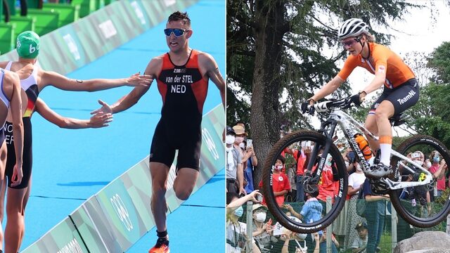 Triatleet Van der Stel en mountainbikester Tauber: 'Extra aandacht voor onze sport is goed'