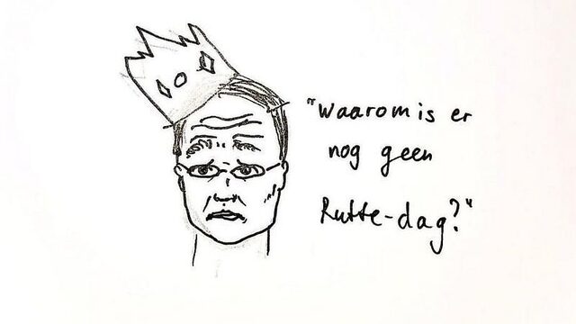 Student tekent spotprenten van Rutte tot de premier stopt