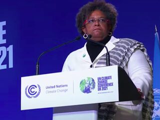 De beste speech van november is van de minister-president van Barbados: 'Je zag iets fantastisch gebeuren in Glasgow'