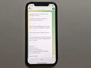 Valse QR-codes voor vaccinatiebewijzen via GGD-medewerkers te koop op social media