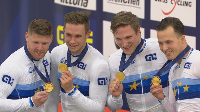 Succes op eerste dag EK baan: goud voor mannen en vrouwen op teamsprint