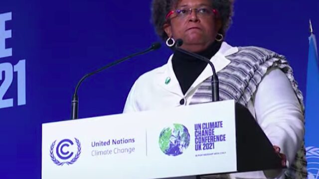 De beste speech van november is van de minister-president van Barbados: 'Je zag iets fantastisch gebeuren in Glasgow'