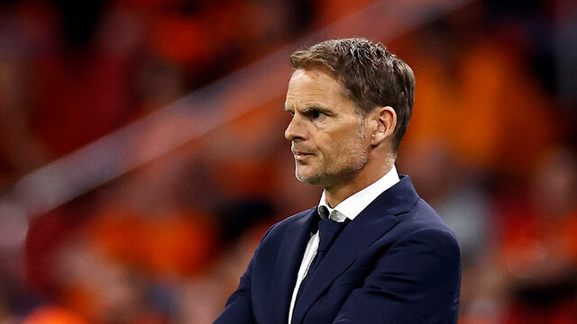 Frank de Boer per direct weg als bondscoach van het Nederlands elftal