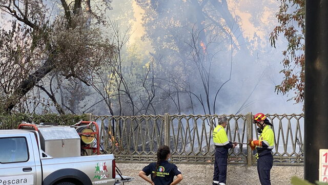 Ook bosbrand bij stad Pescara in Midden-Italië: 'grote uitdaging voor de brandweer'