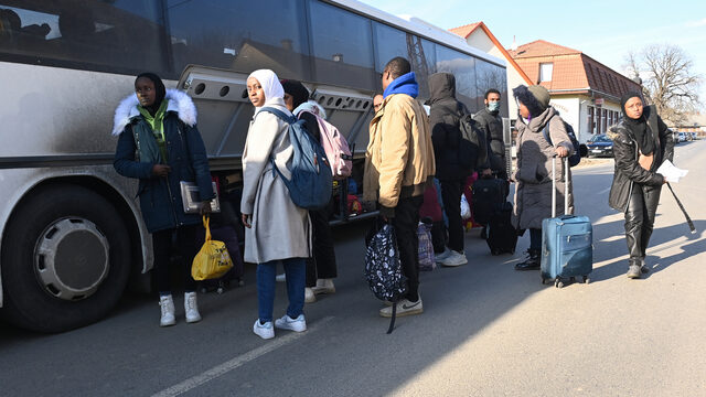 Nigeriaanse studenten hebben extra moeite om uit Oekraïne te vluchten
