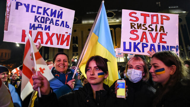 Roep om sancties in Georgië: duizenden mensen protesteren