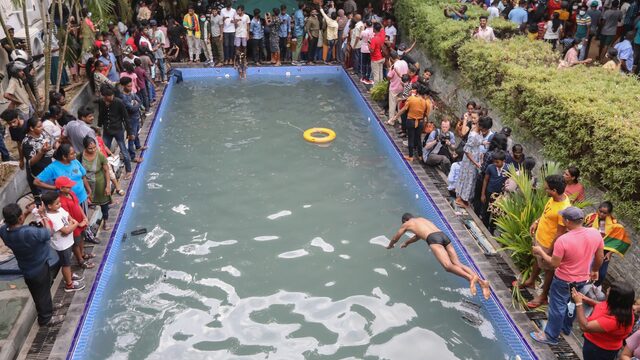 Demonstraties houden aan in Sri-Lanka