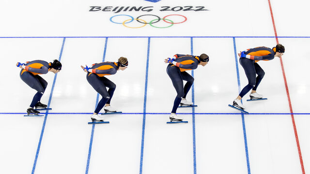 Schaatsdebutanten kijken hun ogen uit