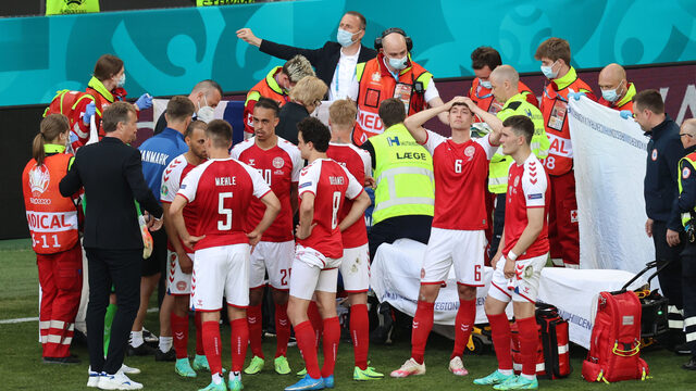 Finnen verslaan Denen, die in gedachten bij Eriksen zijn