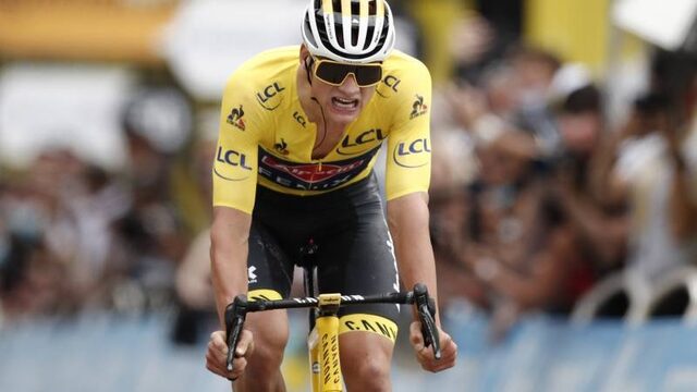Tour-reportage: Mathieu van der Poel, de gele trui en 250 kilometer afzien