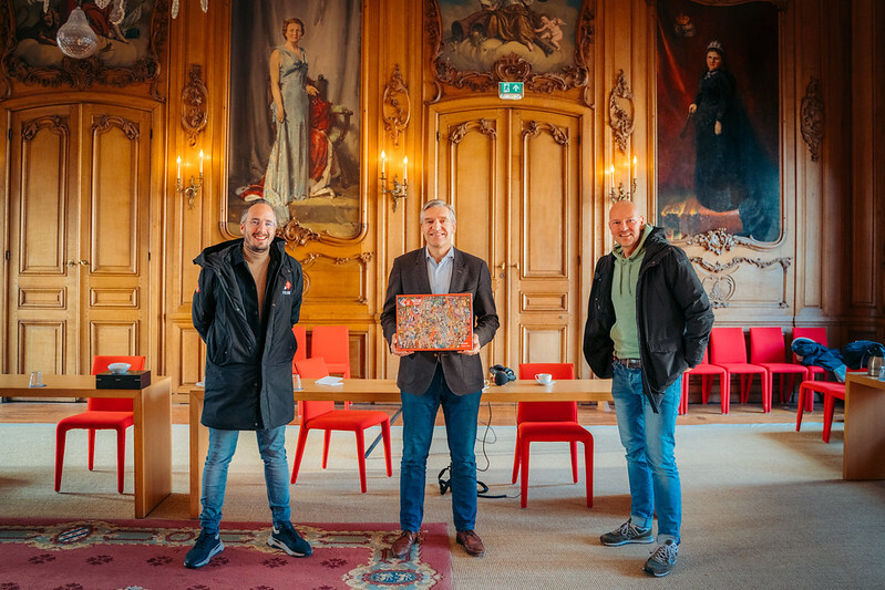 (Van links naar rechts) Frank, Buma en Wouter