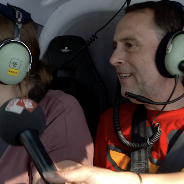 Spectaculaire helikoptervlucht voor Robin en Marlies