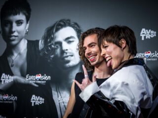 Nederland 14e act (van de 15) tijdens halve finale Songfestival