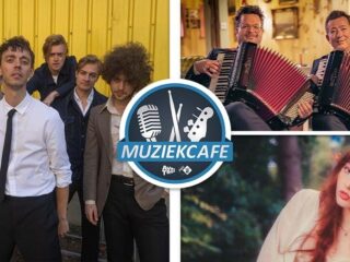 Muziekcafé met Orange Skyline, Träcksäck en Faela